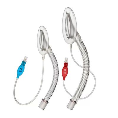 kaufen Verstärkte Einweg-Larynxmaske LMA Medizinische Silikonmanschette Klare PVC-Schlauch mit Stahldraht Klasse II Anästhesie-Verbrauchsmaterial on-line-Fertigung