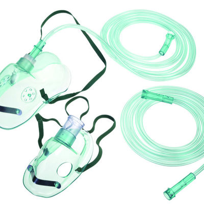 kaufen Medium 2m Röhre Atemschutzmaske Gesichtsmaske Pediatrische PVC-Transparente Sauerstoffmaske on-line-Fertigung