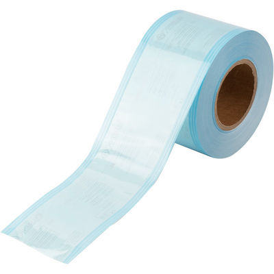 kaufen 100mm*100mm Medizinische Heißdichtung Sterilisation Gusset Roll Tasche BLUE on-line-Fertigung