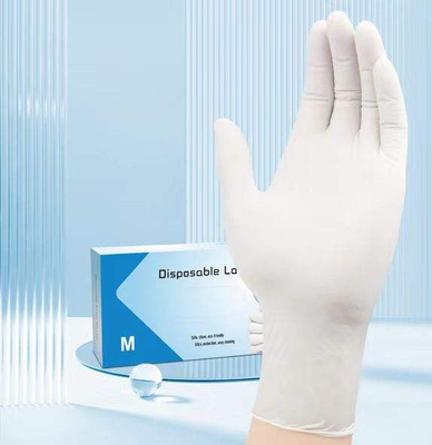 kaufen Einweg-Pulverfreie Latex-Prüfhandschuhe 4,5 ~ 6,5 g Nichtsterile rutschfeste Funktion Großhandel Latex-Prüfhandschuhe on-line-Fertigung