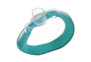 kaufen Blaue anatomische ISO13485 Luftpolster-Masken-medizinische PVC-Wegwerfmaske on-line-Fertigung