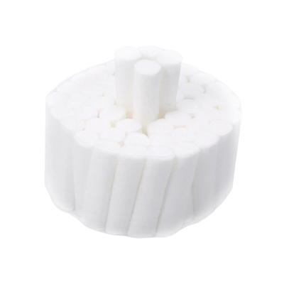 Guter Preis chirurgische saugfähige Baumwollzahnmedizinisches Wegwerfprodukt 100% 8mm/10mm Wegwerf- zahnmedizinische Baumwolle-Rolls Online