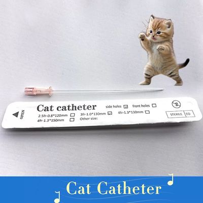 Guter Preis Veterinärischer Harnkatheter Tier 1, 0 mm und 1, 3 mm Veterinär Einweg-Katzen-Urinkatheter für Katzen Online