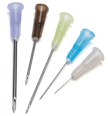 Guter Preis Einweg-Hypodermische Nadel 13-38mm. CE & ISO-Zulassung Klasse II. Scharfe Injektionsnadel aus Edelstahl mit Farbkode 100% individuell verpackt. Online