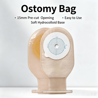 Guter Preis Einstücks-Klebstoff-Ostomie-Tasche Offener Drainage-Kolostomie-Tasche Einweg-Stoma-Pflege-Fekalen-Tasche CE-zertifizierte Klasse I Erwachsener Online