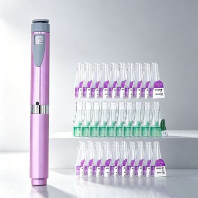 Guter Preis 60 Einheiten wiederverwendbarer Peptid-Pen-Injektor mit klarer Skala und Reiseetui mit 2 Stück 3ml Patronen Online