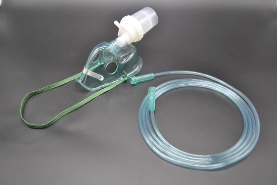 Guter Preis transparenter geknickter Zerstäuber Kit Green Adult Nebulizer Mask des Ventilator-0.4ml Online
